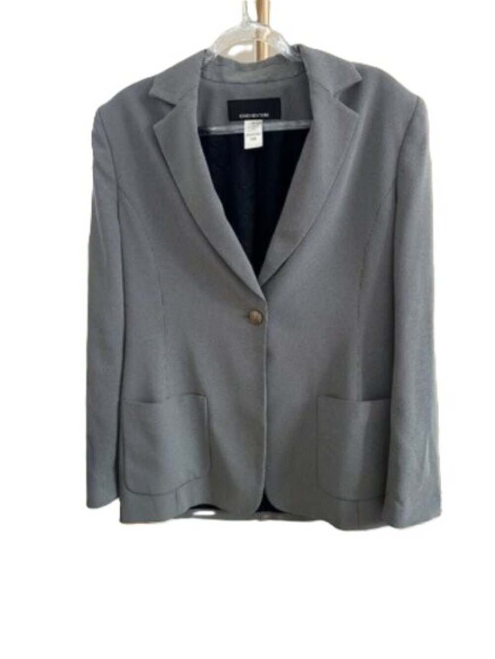 Jones New York Houndstooth Blazer Size 6 Black White Vintage
